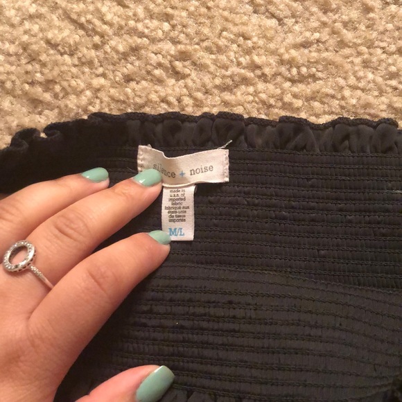 black velvet tube top - Picture 2 of 5